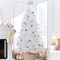 Best Choice Products Premium Artificial White Pampas Christmas Tree Holiday Décor w/ Foldable Metal Base